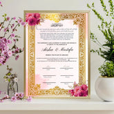 Golden Legacy Nikah Nama Frame